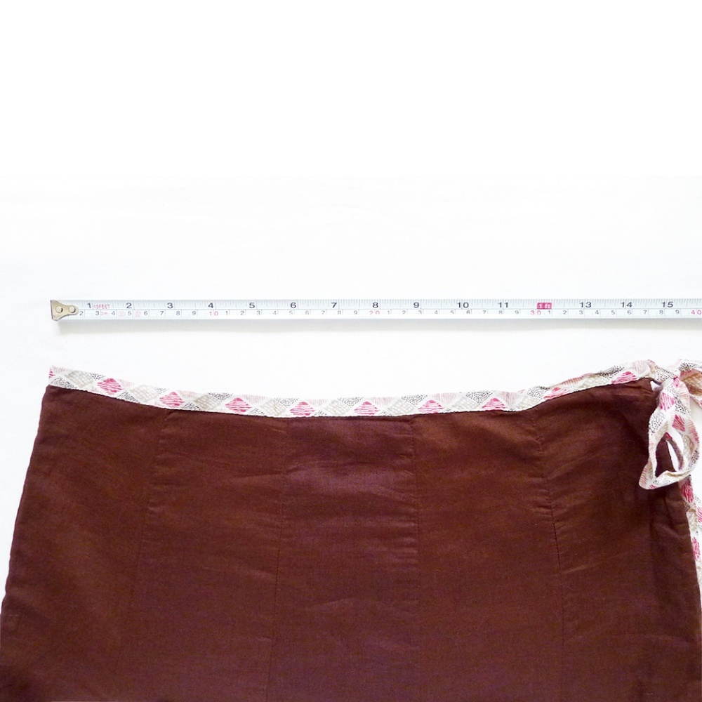 NEW WITH TAG AMERICAN EAGLE Tie Waist Scallop Hem A-Line Skirt 2 (30" x 25") - Picture 2 of 7